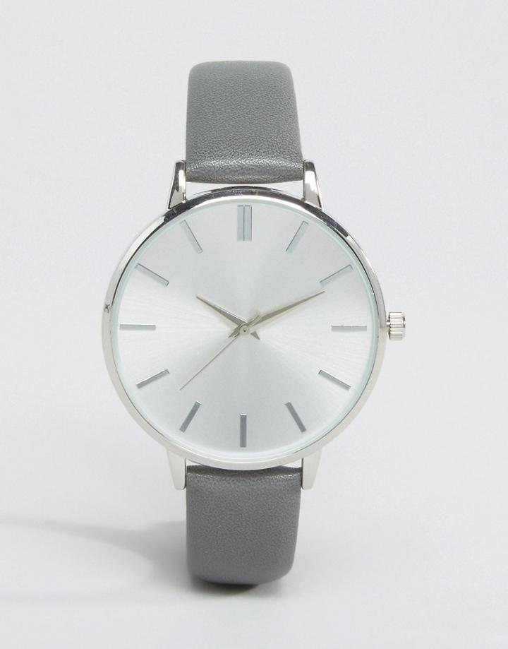 New Look Gray Strap Watch - Gray