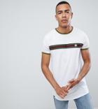 Le Breve Tall Chest Striped T-shirt - White