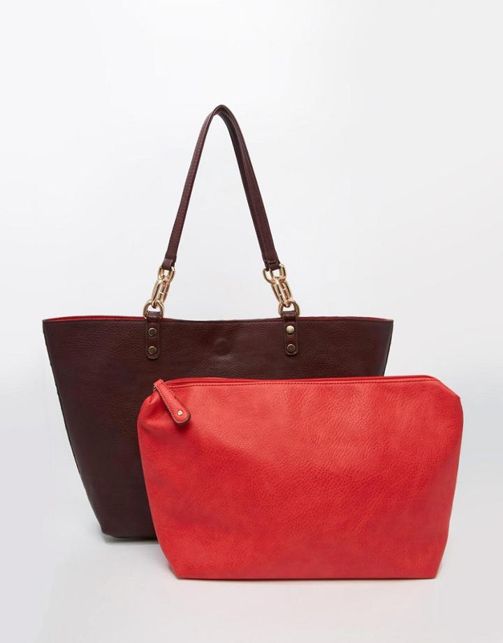 Street Level Shopper Bag - Burg