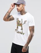 Mambo Skull Cup Dog T-shirt - White