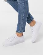 Asos Design Dizzy Lace Up Sneakers In White