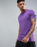 Adidas Climachill T-shirt In Purple - Purple
