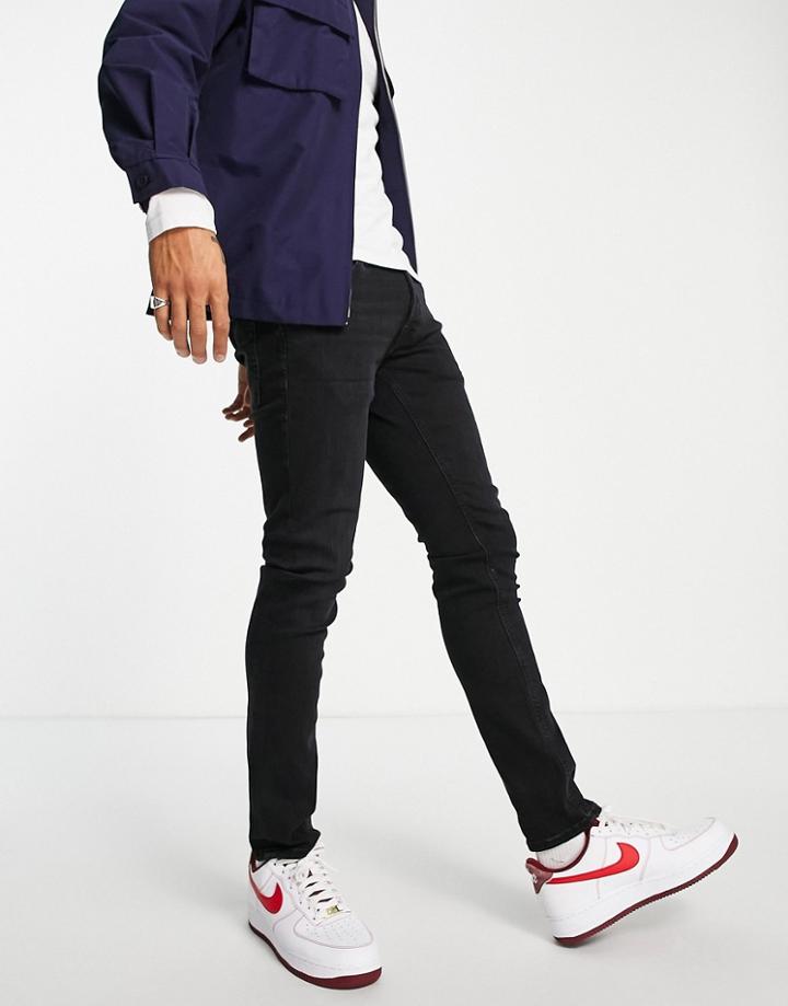 Jack & Jones Intelligence Glenn Slim Fit Jeans In Black