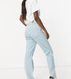 Asos Design Tall High Rise Stretch 'effortless' Crop Kick Flare Jeans In Pretty Lightwash-blues