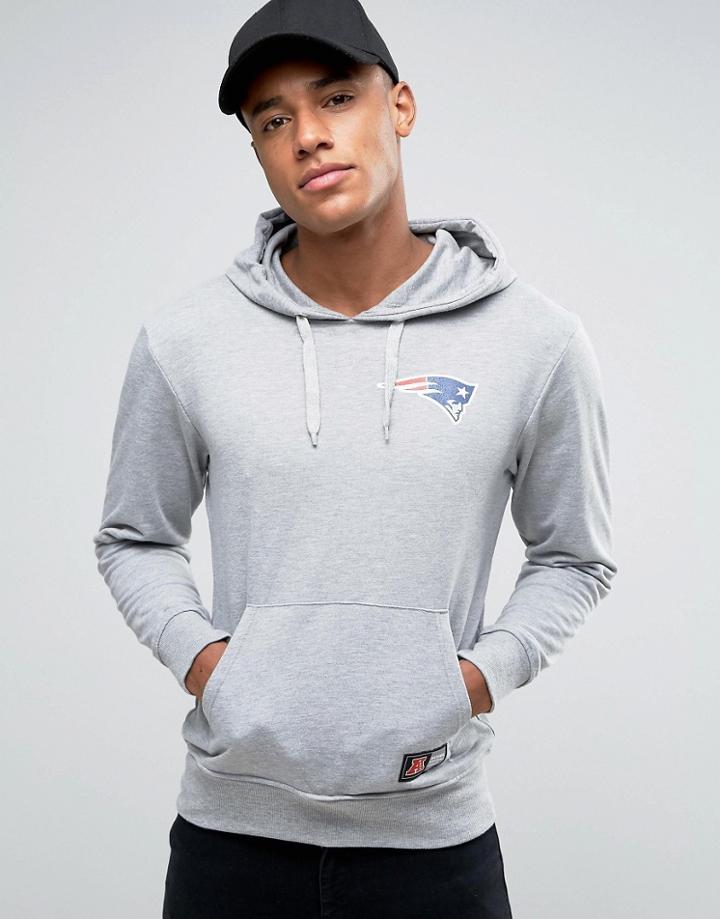 Majestic Patriots Hoodie - Gray