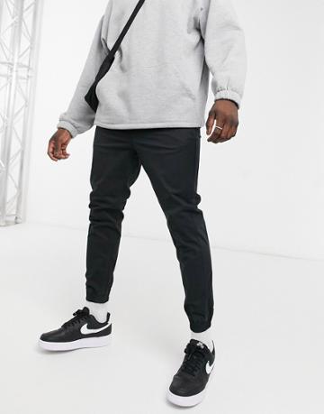 Jack & Jones Intelligence Cuffed Pants In Black