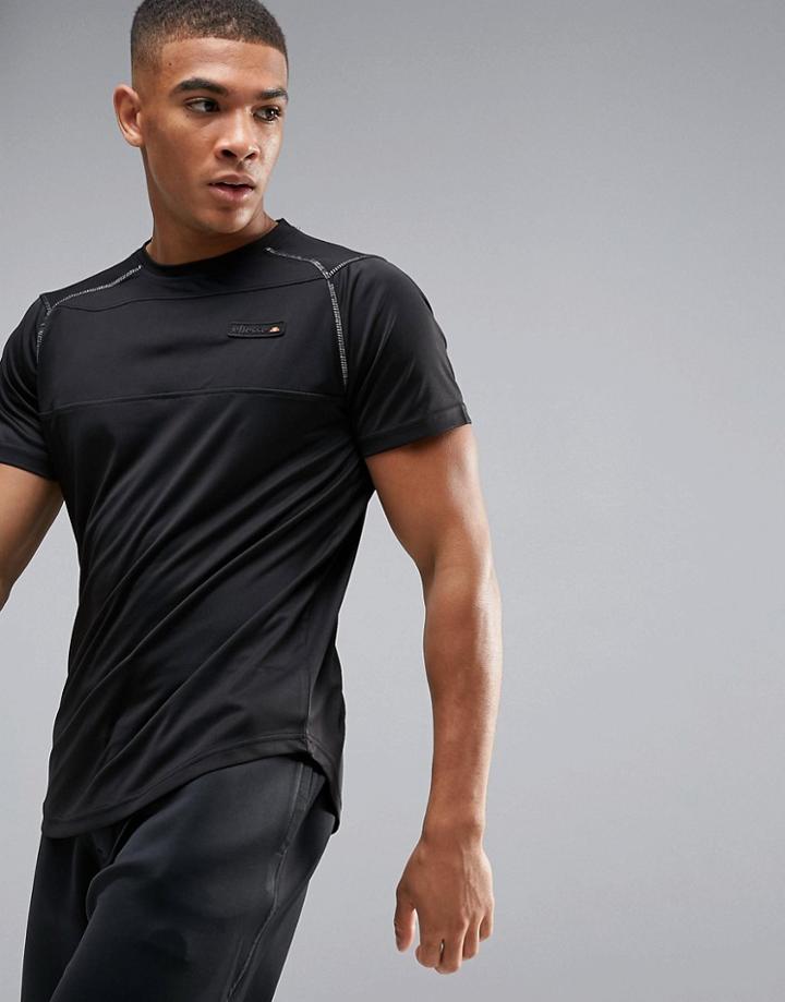 Ellesse Sport T-shirt With Back Logo In Black - Black