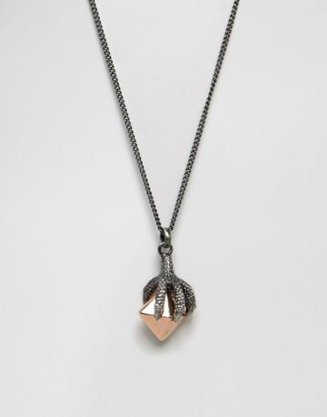 Simon Carter Claw Pendant Necklace - Silver