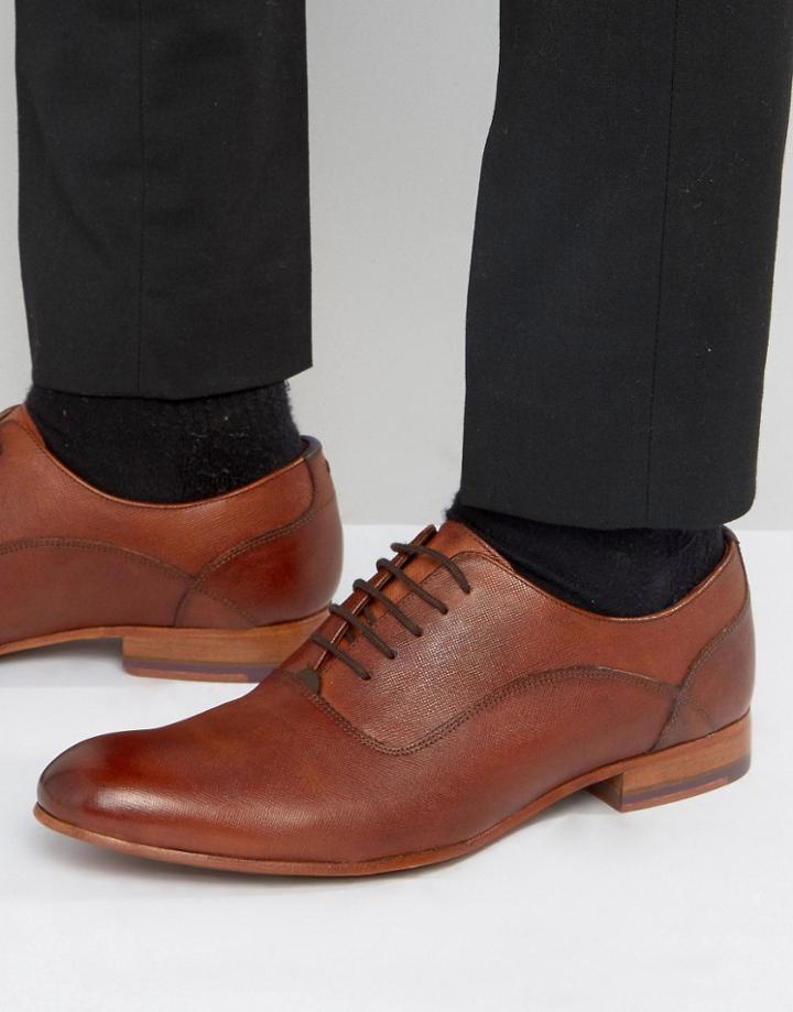 Ted Baker Minski Lace Up Shoes In Tan Leather - Tan