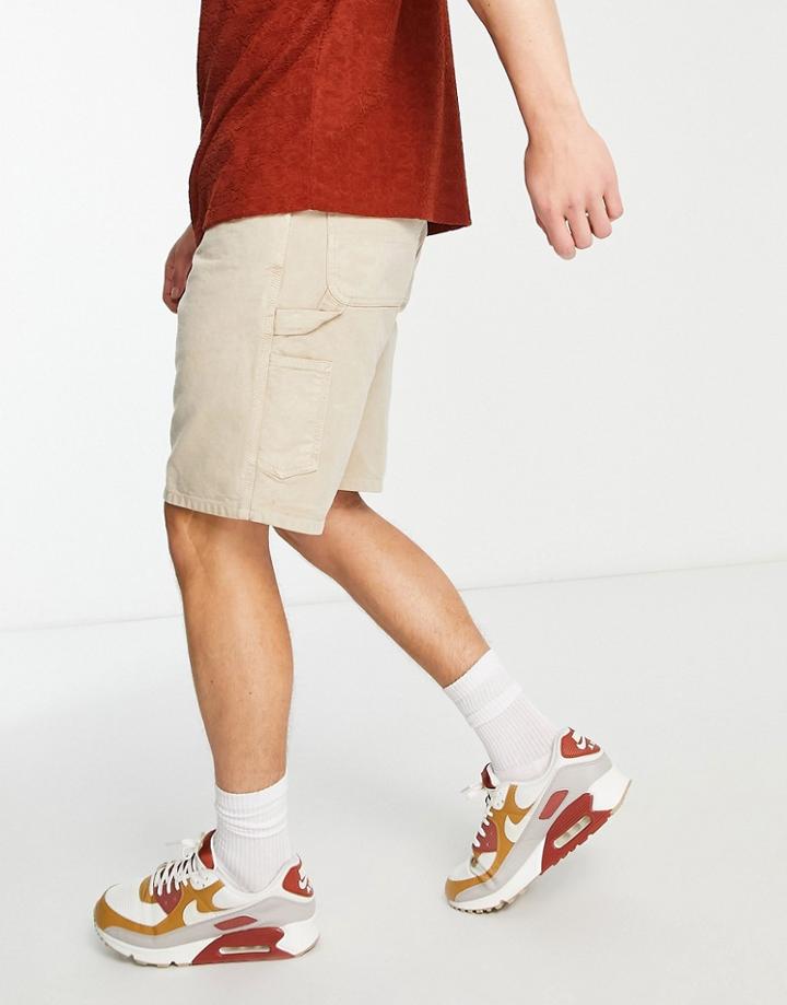 Carhartt Wip Single Knee Shorts In Washed Brown