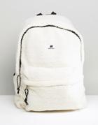 Sweet Sktbs Sherpa Backpack In Off White - White