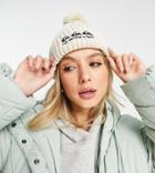 Quiksilver The Pom Beanie In Beige Exclusive At Asos-neutral