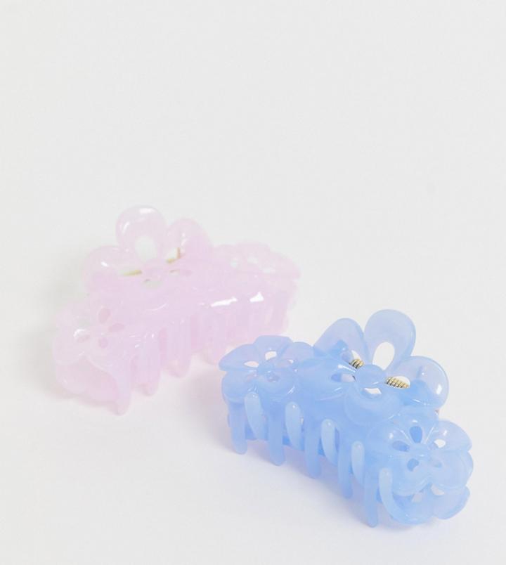 Reclaimed Vintage Inspired Hair Clasp Two Pack - Multi