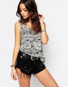 Only Tapestry Print Tank Top - Tapestry