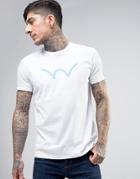 Edwin Arcuate Neon T-shirt - White