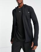 Asos 4505 Icon Muscle Fit Training Hoodie With Quick Dry-black