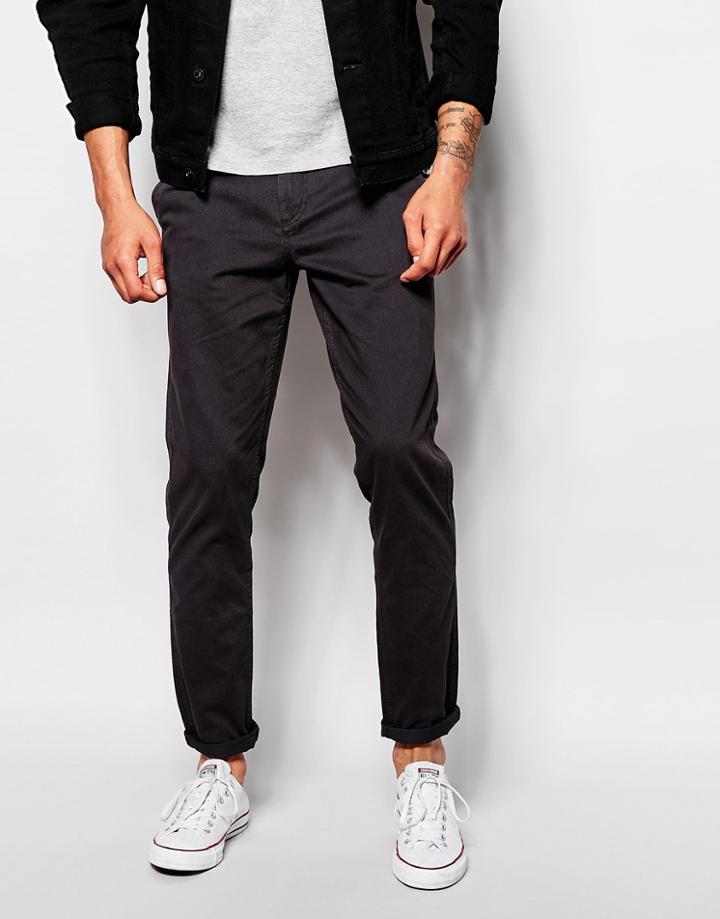 Produkt Chinos In Skinny Fit - Charcoal