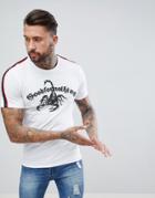 Good For Nothing Muscle T-shirt In White With Scorpion Logo - White