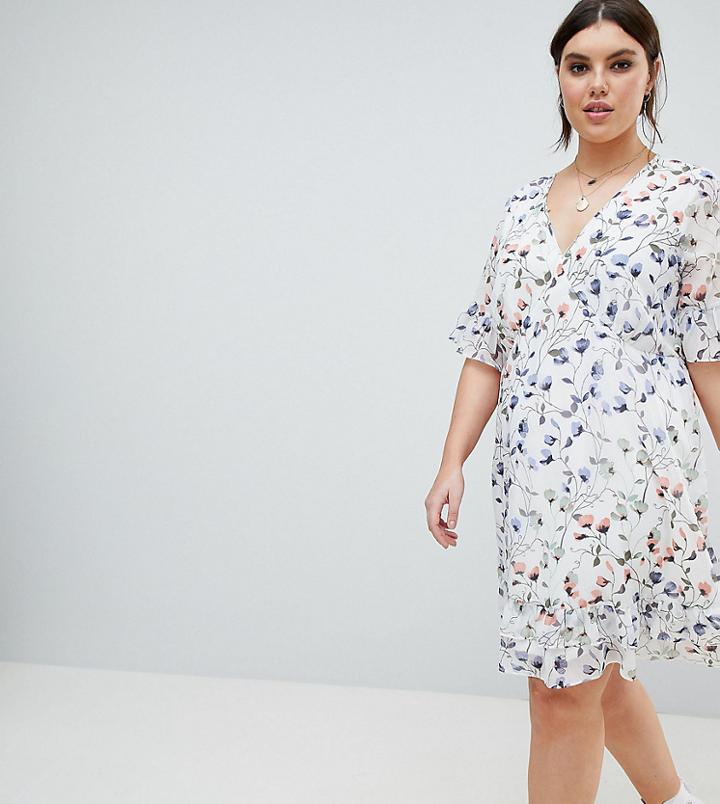 Junarose Floral Tea Dress - Multi