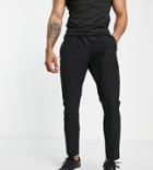 South Beach Slim Fit Polyester Sweatpants In Black