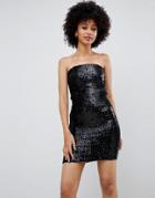 New Look Sequin Body-conscious Dress - Black
