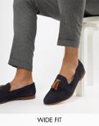 Kg By Kurt Geiger Wide Fit Contrast Tassel Loafers - Navy