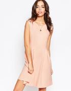 Minimum Sleeveless Skater Dress - 413 Pastel Pink