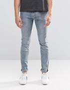 Weekday Form Super Skinny Jeans Bench Blue - Blue