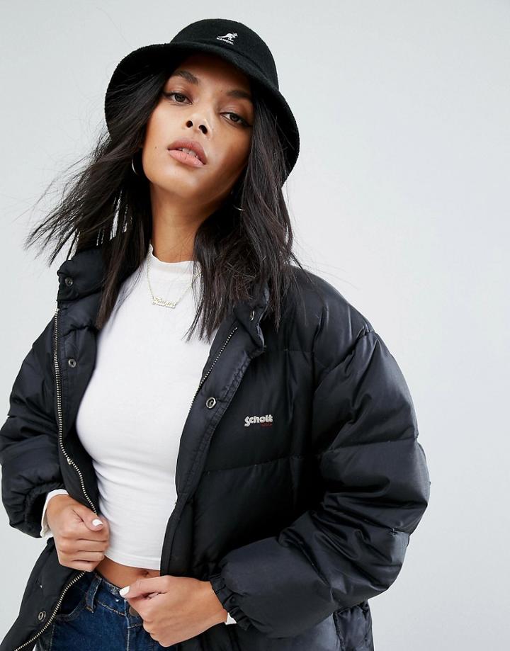 Kangol Bermuda Bucket Hat In Black - Black