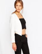 Closet Jacket With Faux Pockets - Ivory