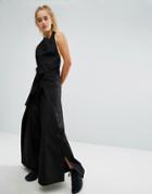 Maharishi Soleil Tie Front Jumpsuit - Black