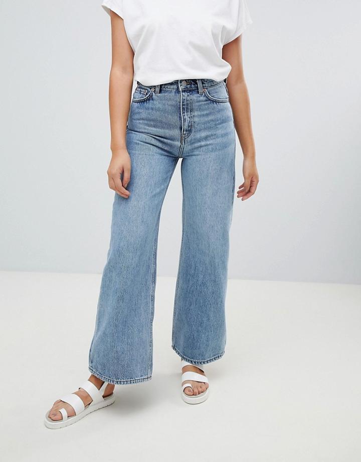 Weekday Wide Leg Ace Jean - Blue