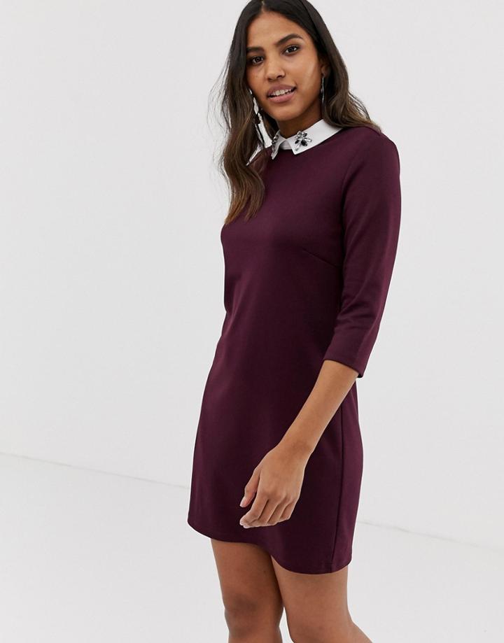 Vila 2-in-1 Shirt Dress - Red