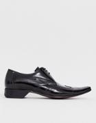 Jeffery West Pino Contrast Lightning Shoe In Black High Shine Leather