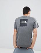 The North Face Red Box T-shirt In Gray - Gray