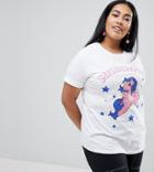 Asos Design Curve T-shirt With My Little Pony Print - White