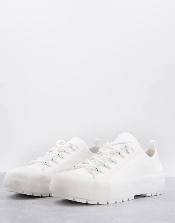 Levi's Pu Lace-up Sneakers In White