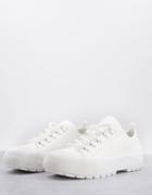 Levi's Pu Lace-up Sneakers In White