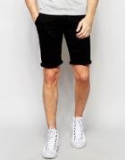 Lindebergh Chino Shorts In Black - Black