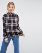 B.young Plaid Blouse - Multi
