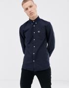 Fred Perry Classic Oxford Shirt In Navy - Navy