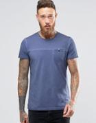 Wrangler Acid Wash Pocket T-shirt - Blue