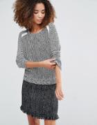 Shae Marsielle Rib Knit Sweater - Black