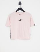 Puma Power Cropped T-shirt In Light Pink