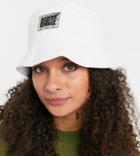 Reclaimed Vintage Inspired Unisex Logo Bucket Hat In White