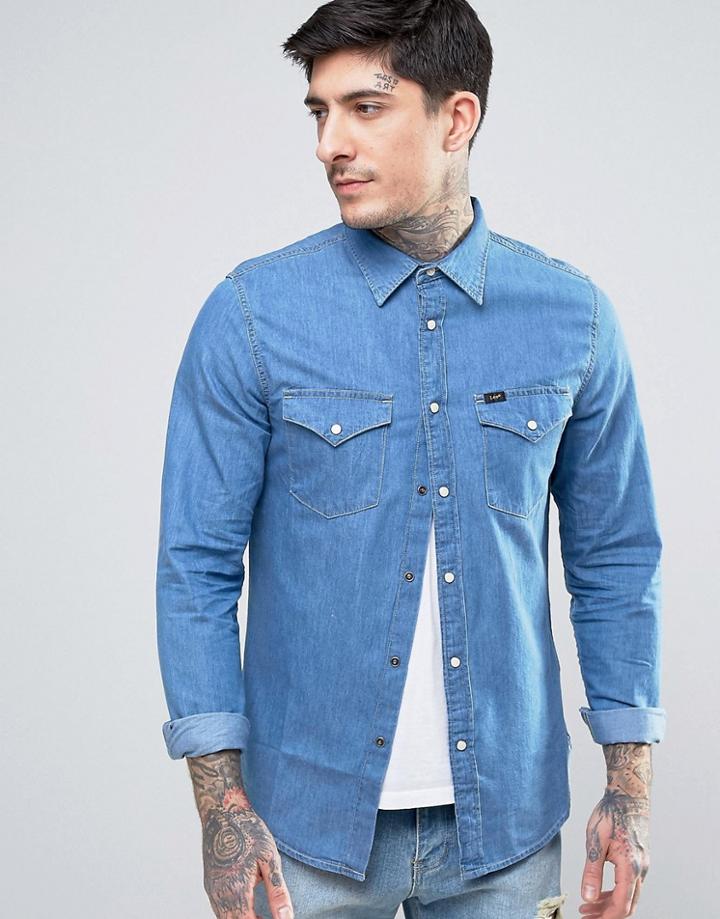 Lee Denim Western Shirt - Blue