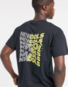 Topman T-shirt With Front And Back Print In Black