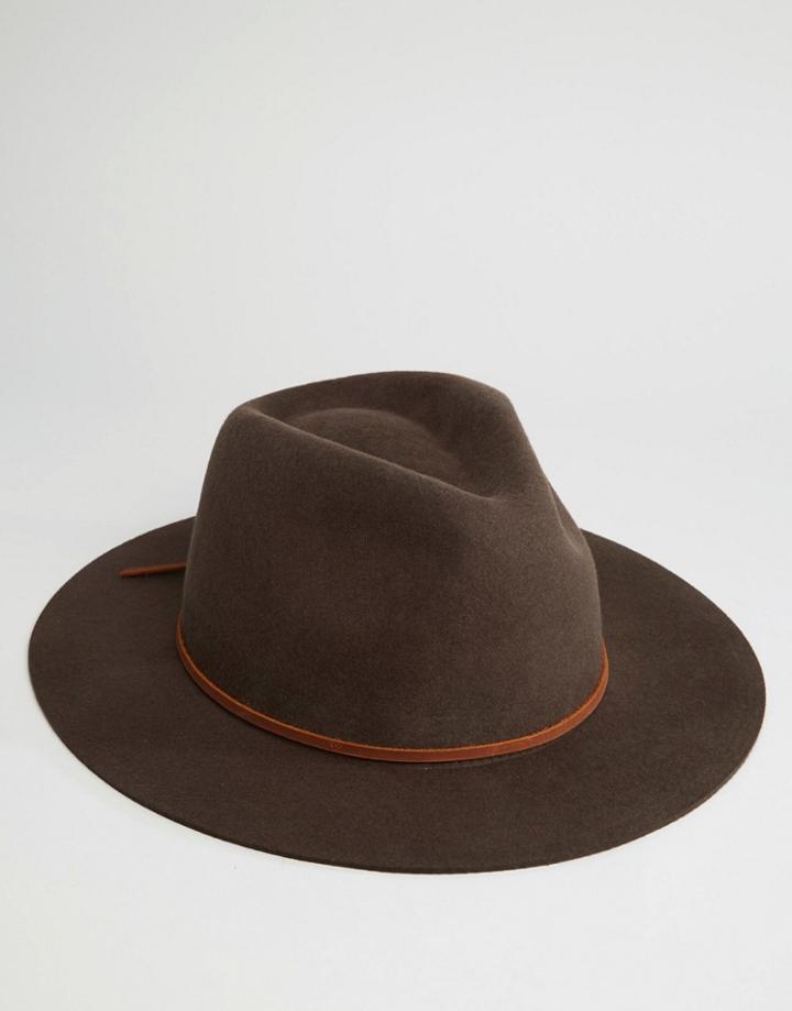 Brixton Fedora Wesley - Brown
