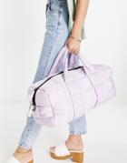 Topshop Sustainable Nylon Bowler Bag In Lilac-purple