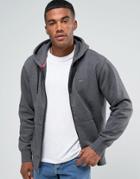 Polo Sport Logo Zip Through Hoodie In Gray - Gray